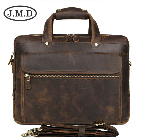 Genuine Leather Executive Briefcase 15.6"