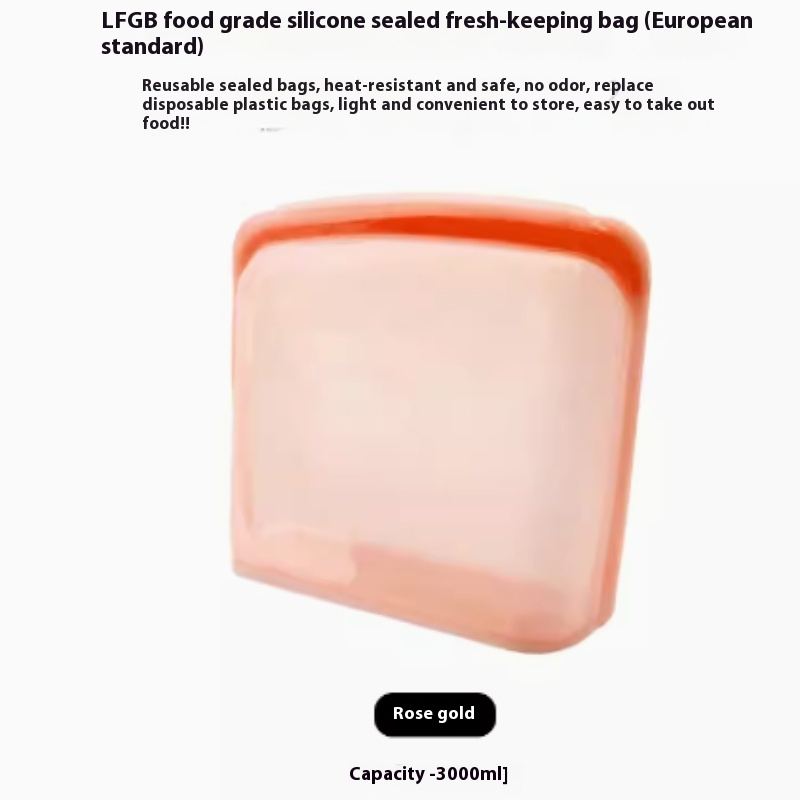 Food Grade Silicone Sealed Bag