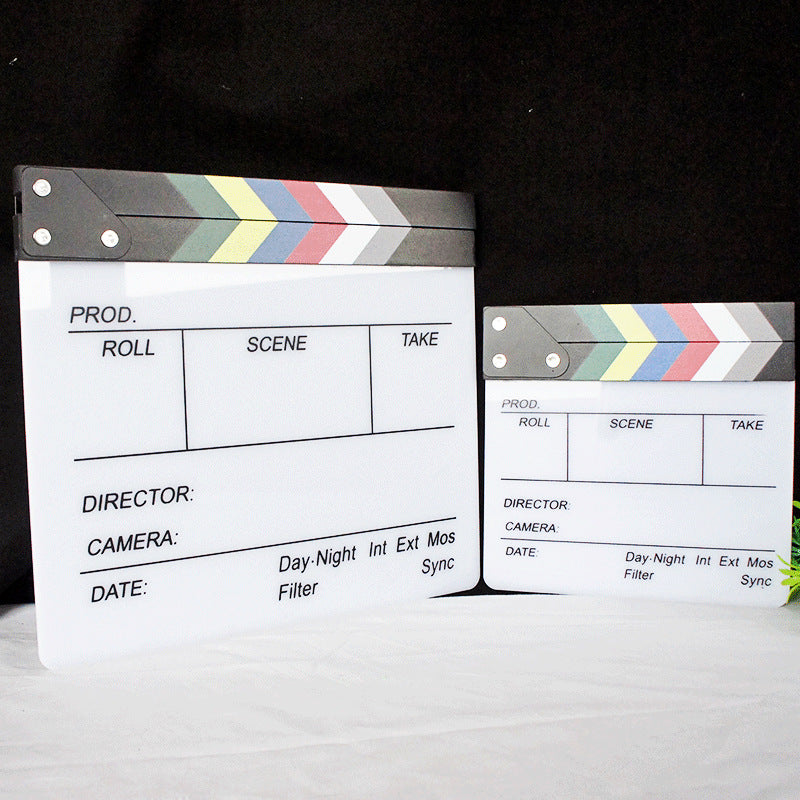Acrylic Wooden Directors Clapboard Photography Prop