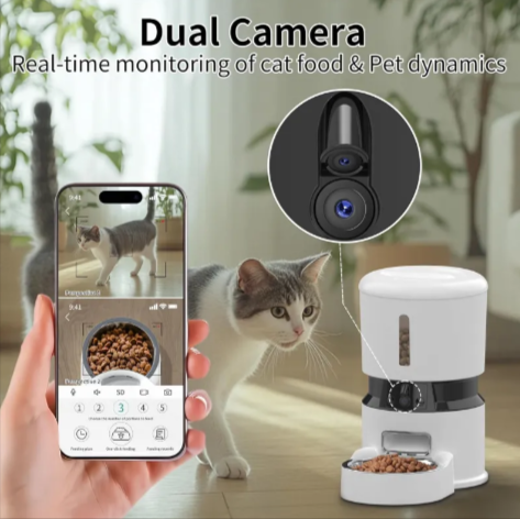 Smart Pet Feeder with 1080P Camera