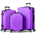 3-Piece ABS Hardside Luggage Set with TSA Lock