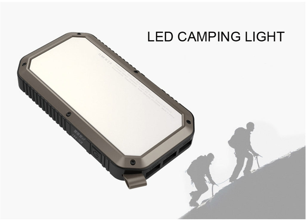 Sun Chaser Mini Solar Wireless Charger with LED Flood Light