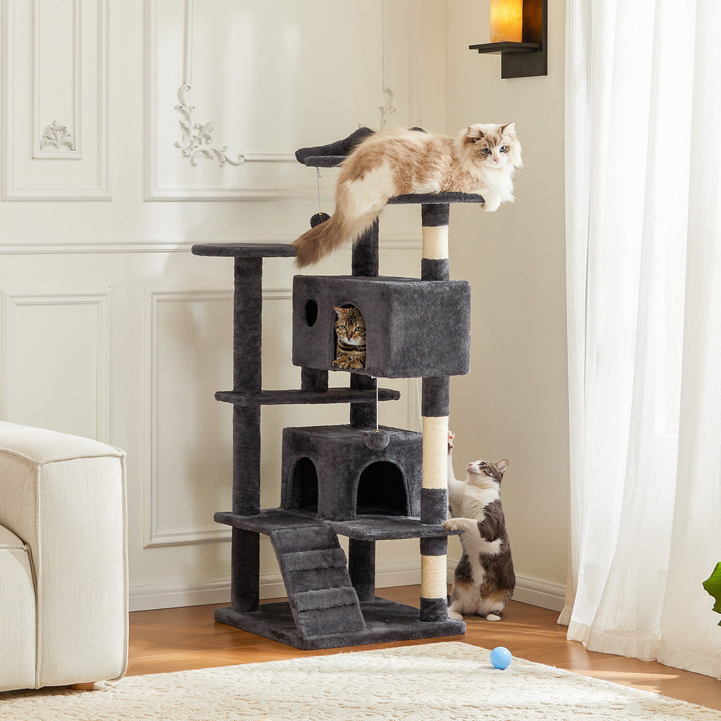 Large Multi-Level Cat Tree Tower with Scratching Post