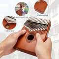 17-Tone Mahogany Kalimba Thumb Piano for Beginners