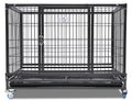 Homey Pet 37 Inch Folding Collapsible Heavy-Duty Dog Crate
