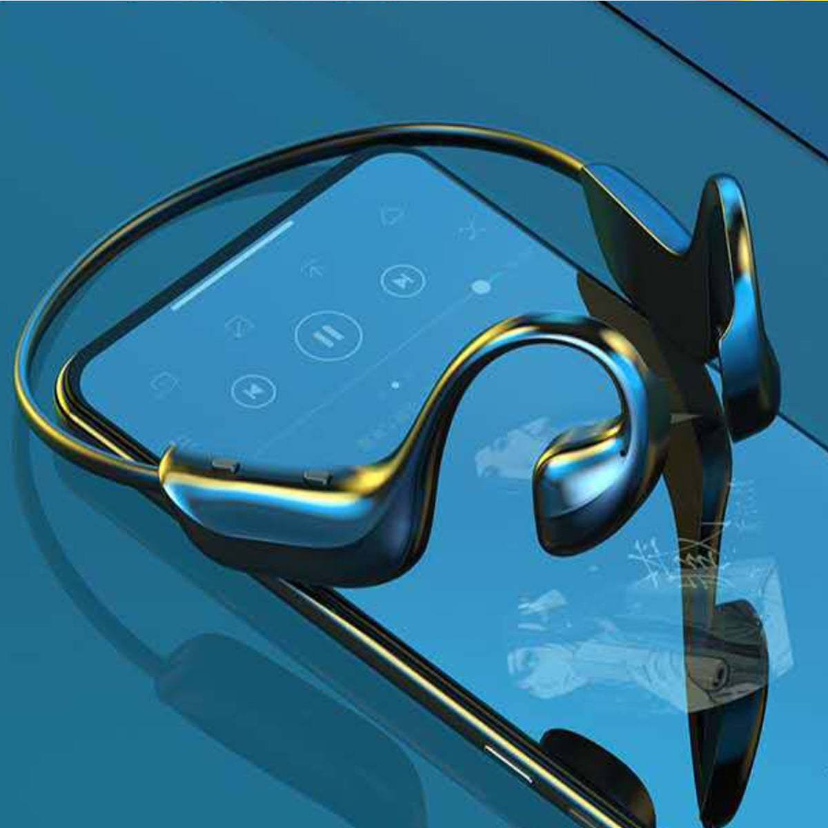 Sound Wave Conductive Bluetooth Headphone with HD Sound