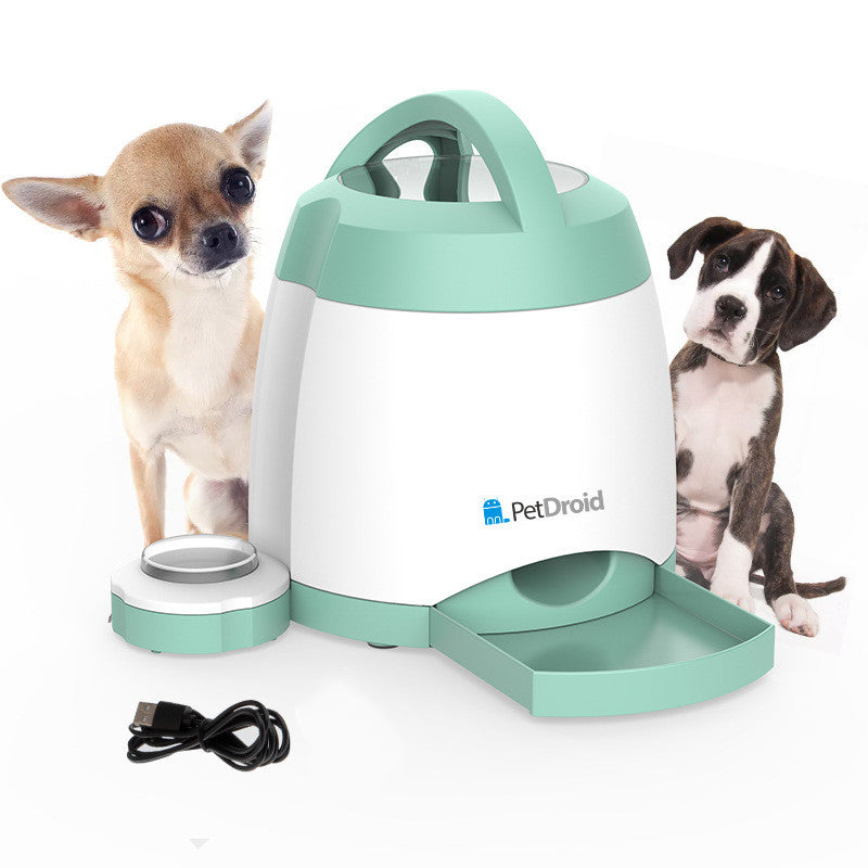 Dog Button Push Automatic Feeder