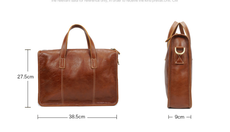 Vintage Leather Messenger Bag