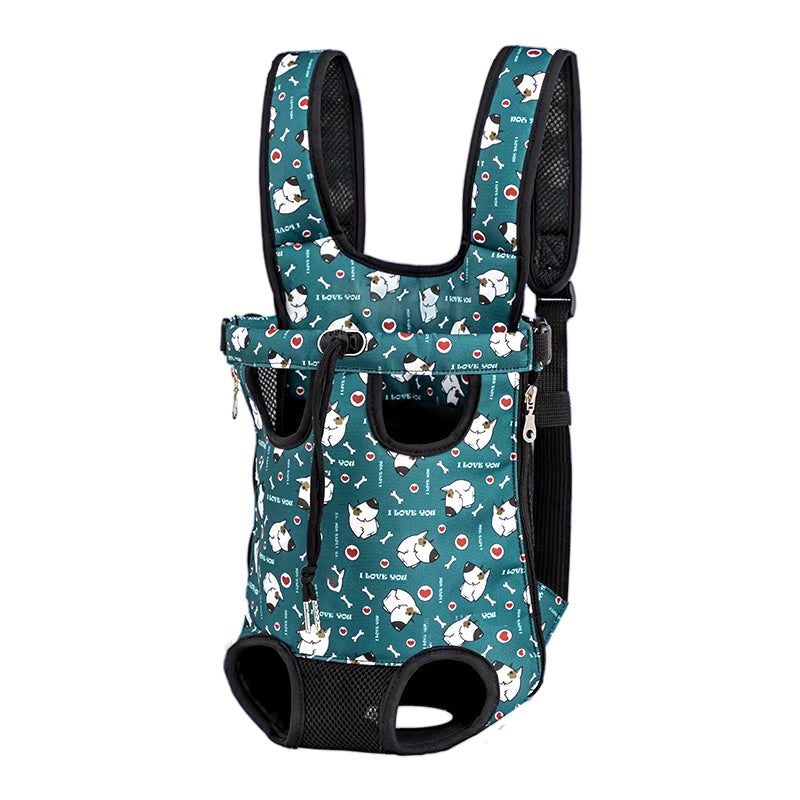 Adjustable Cat Carrier Bag Pet Double Shoulder Backpack