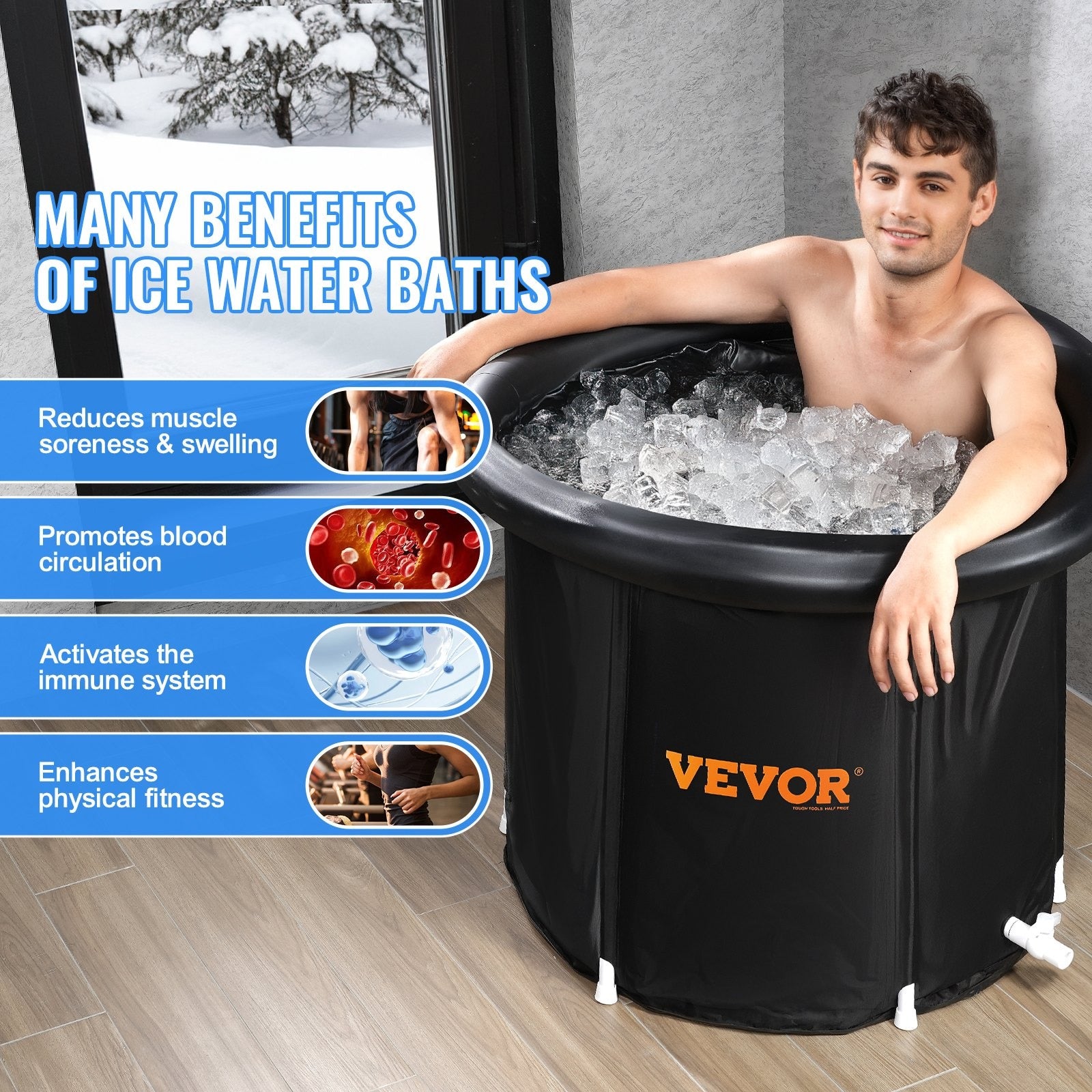 Portable Inflatable Ice Bath Tub