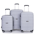 3-Piece PP Hardshell Luggage Set with TSA Lock