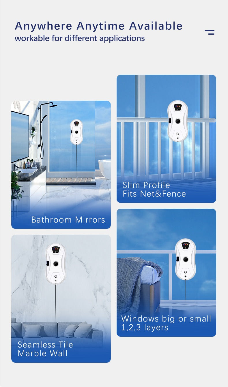 Intelligent Water Spray Window Cleaning Robot