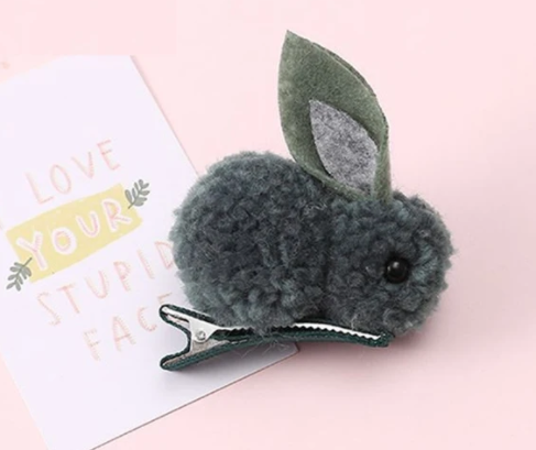 Cute Rabbit Hair Tie with Thick Rubber Band Accessory