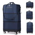 Expandable Foldable Rolling Duffel with Anti-Collision Base