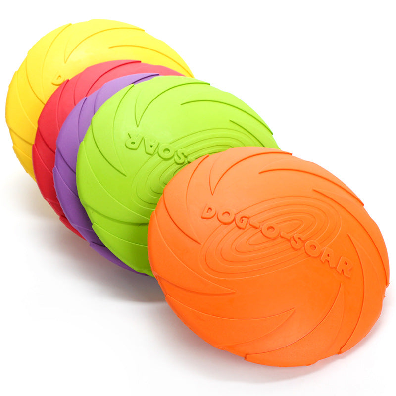 Safe Non-Toxic Rubber Dog Frisbee for Training