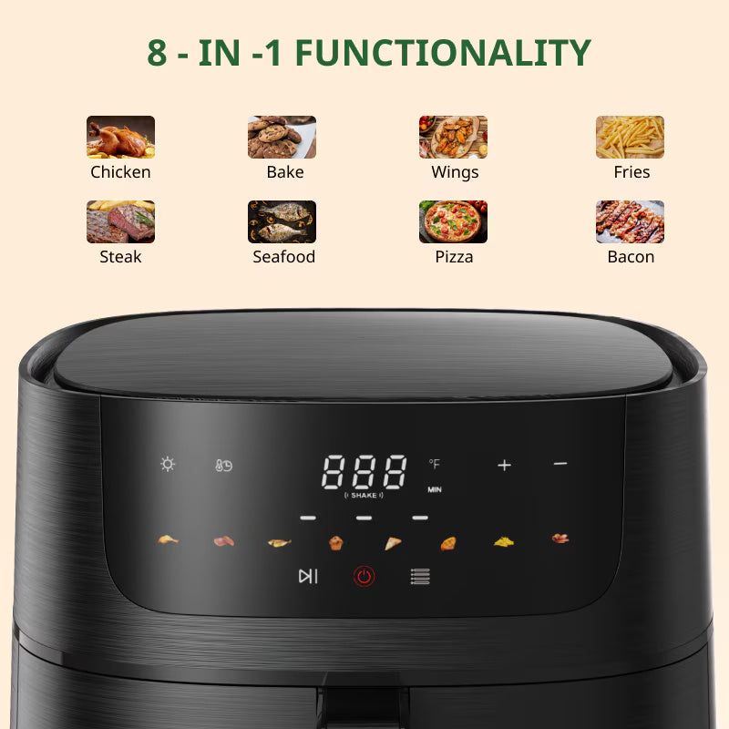 8.5 QT Touchscreen Air Fryer, 8-in-1