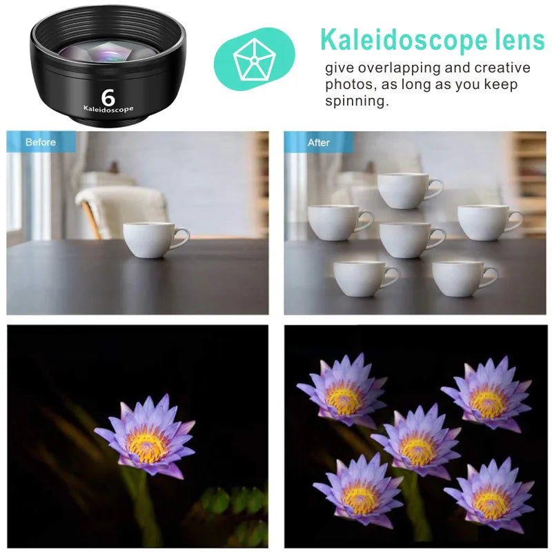 Wide-Angle Macro Fisheye Lens Ten-in-One Suit External Camera Lens