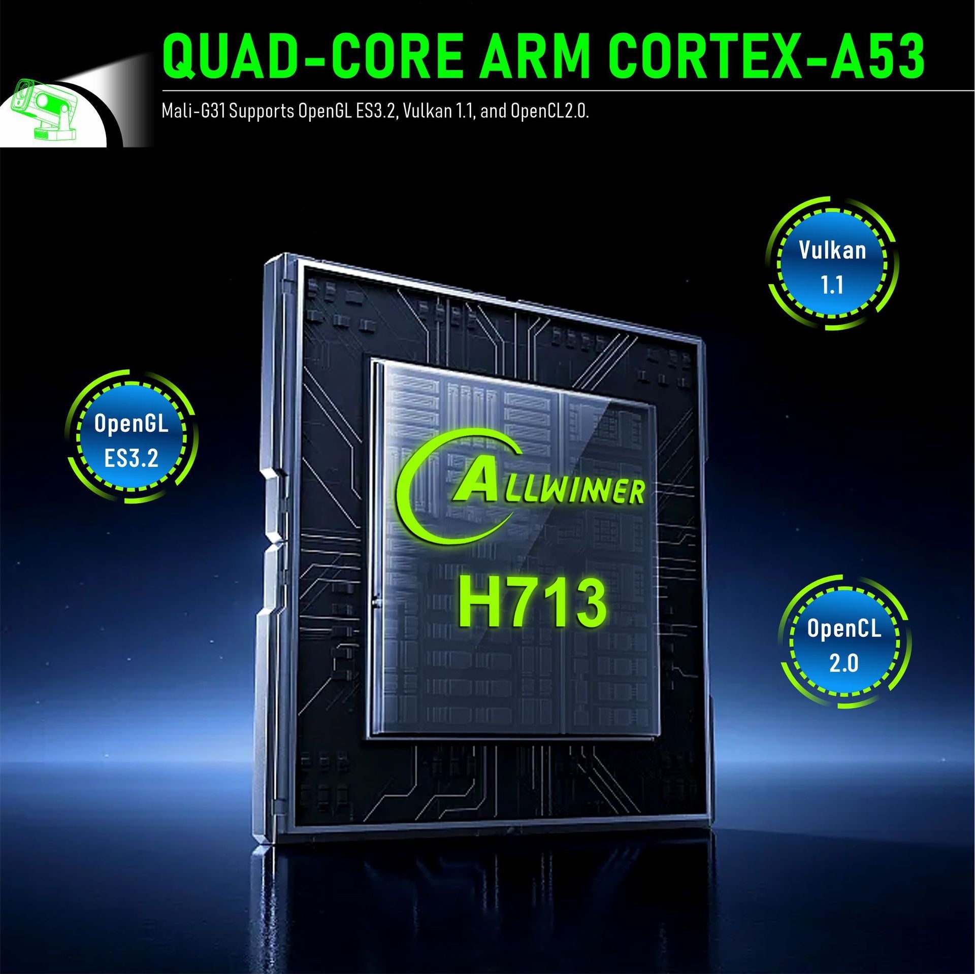 Auto Focus WiFi6 HD Projector