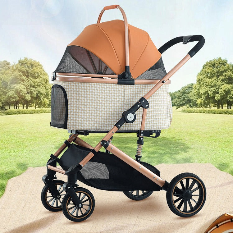 Foldable Pet Stroller for Large Dogs