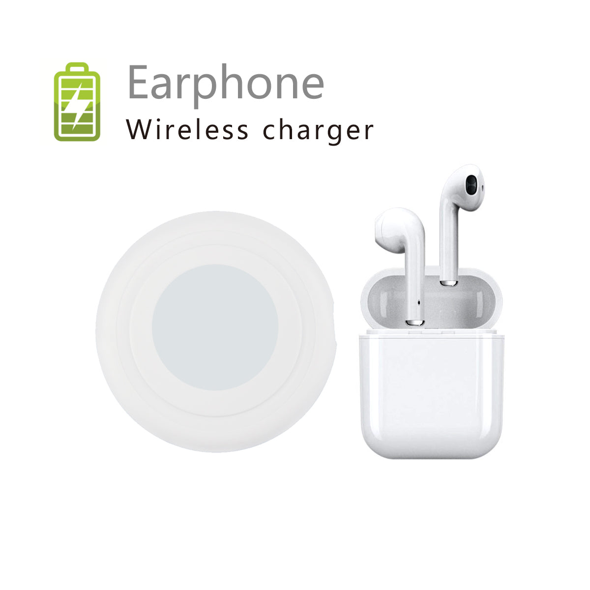 Bluetooth Earpods with Wireless Charging Pad