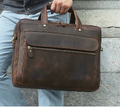 Genuine Leather Executive Briefcase 15.6"