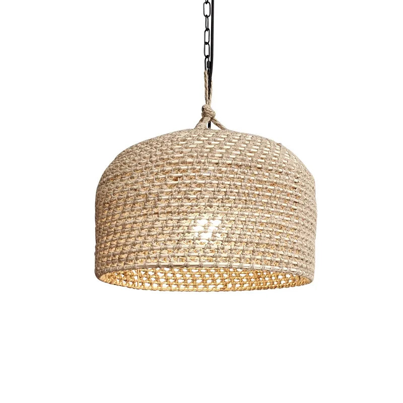 Hemp Rope Woven Bedside Lamp