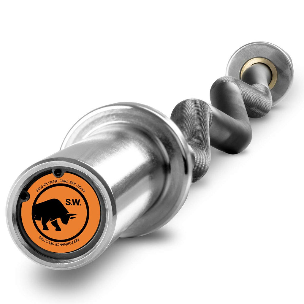 47in E-Z Curl Barbell (350 lb Capacity)