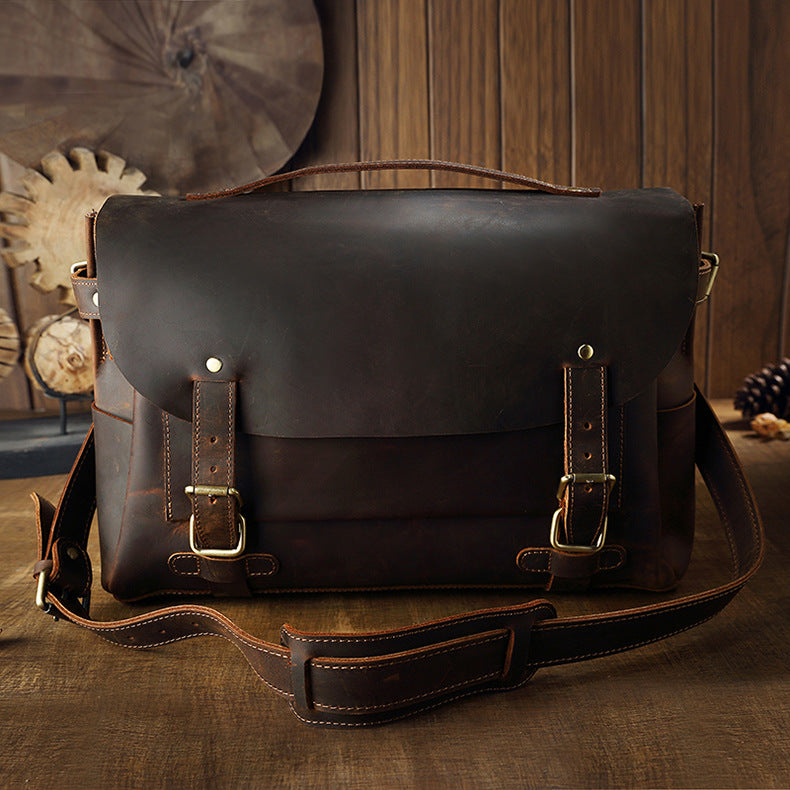 Vintage Leather Cambridge Tote Bag