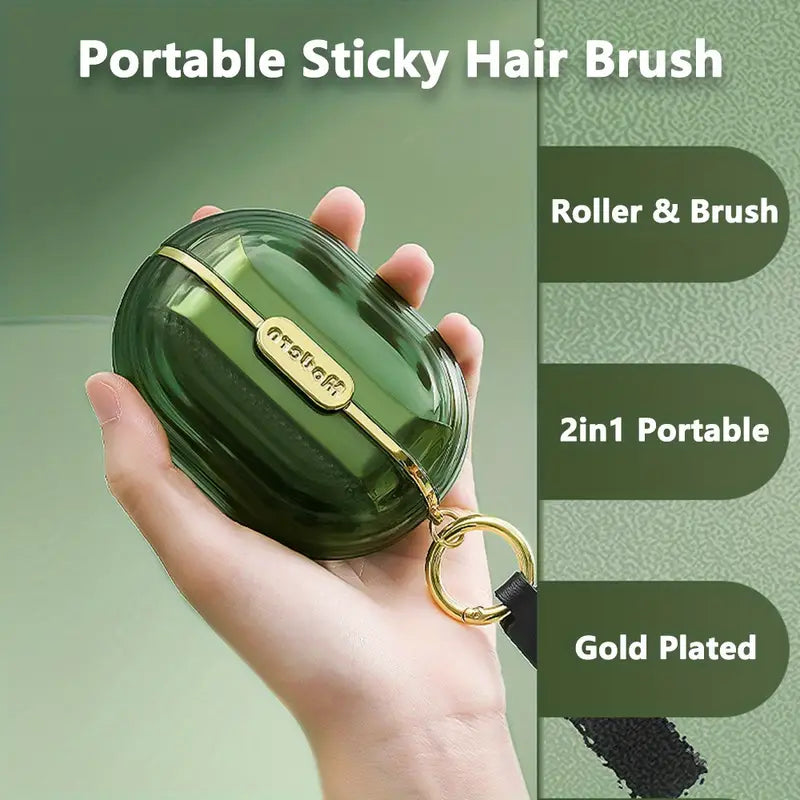 2-in-1 Portable Clothes and Lint Remover Brush