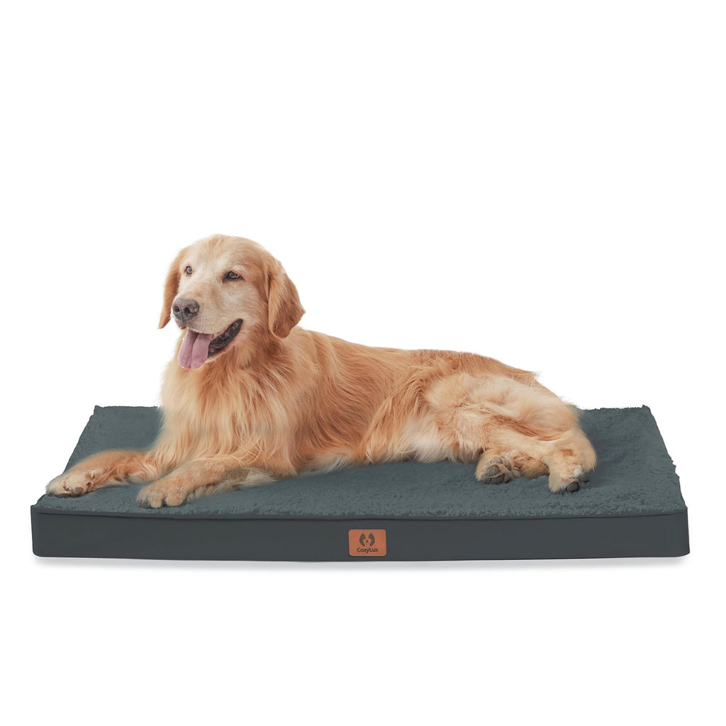 CozyLux Extra Large Dog Bed with Washable Cover & Waterproof Liner Egg Foam