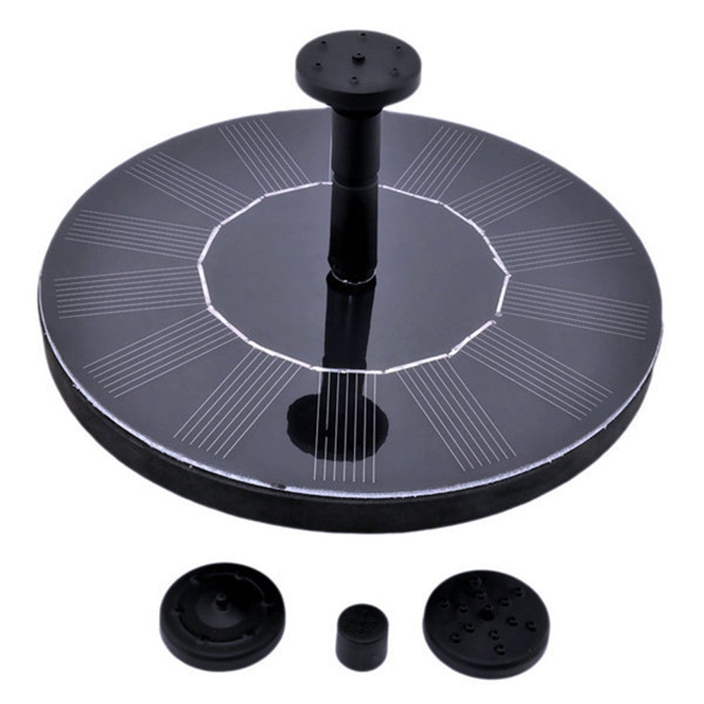 Miniature Solar Fountain Pump with Bird Feeder for Garden