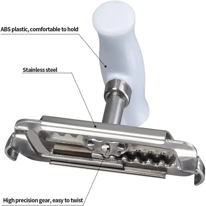 Adjustable Stainless Steel Jar and Bottle Cap Opener