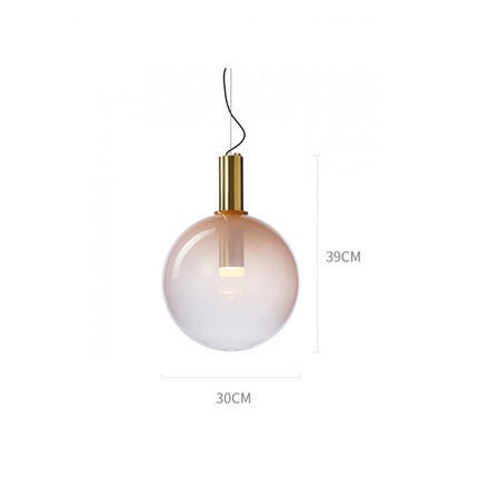 Nordic Geometric Stained Glass Chandelier