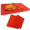 Silicone Red Pyramid BBQ Nonstick Baking Mat