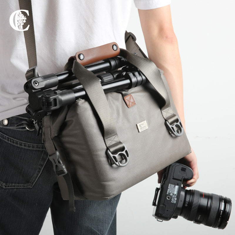 DSLR Camera Bag Canvas Shoulder and Handheld Bag