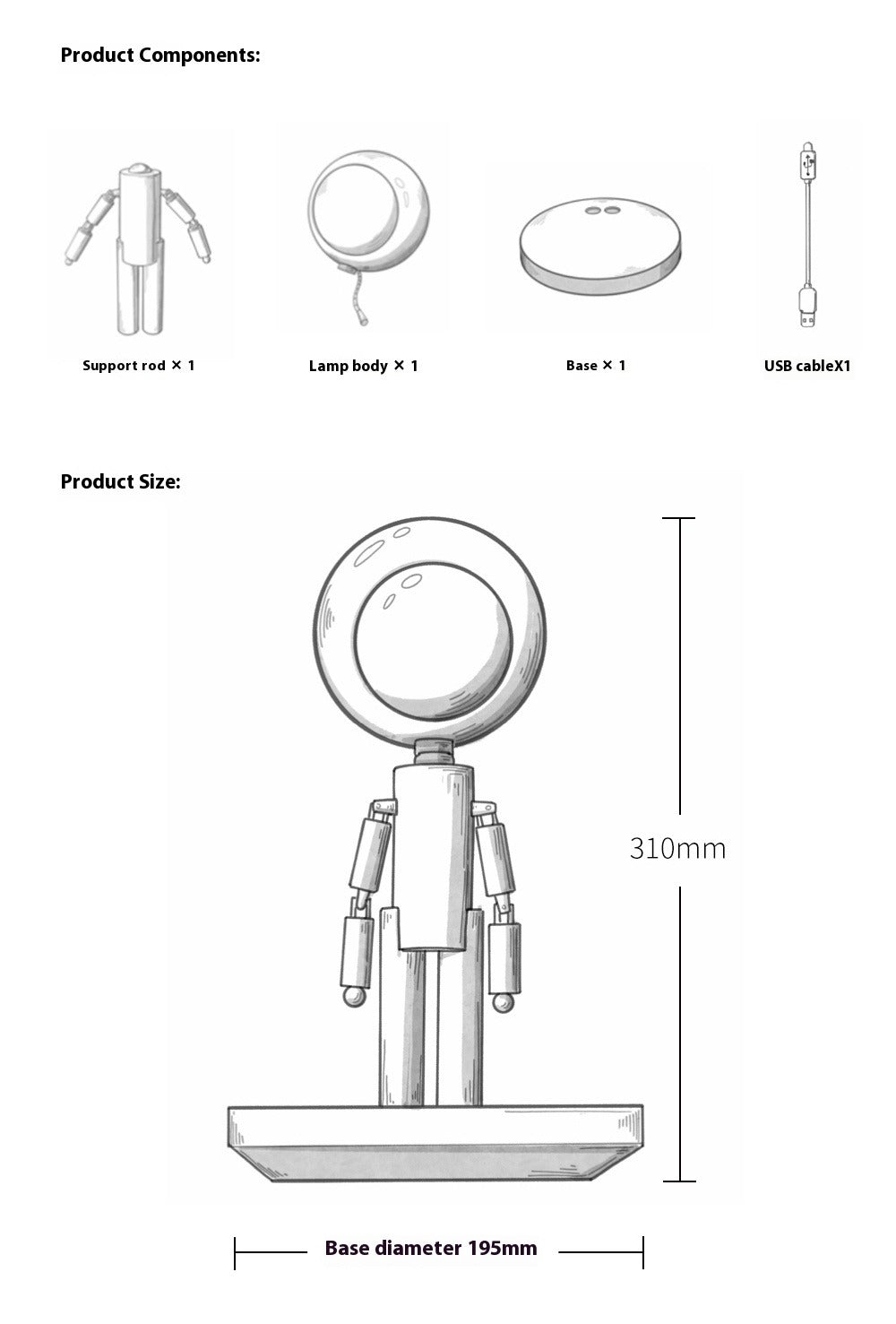 Moon Station Lamp
