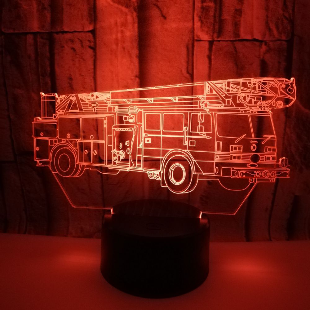 LED Desk Lamp Fire Truck Design
