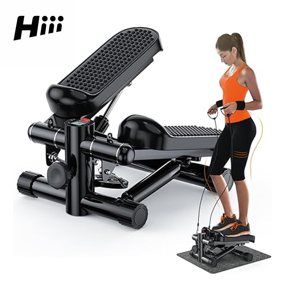 Mini Stepper with Resistance Bands