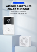 Wireless Security WiFi Smart Doorbell with Video Camera and Indoor Chime