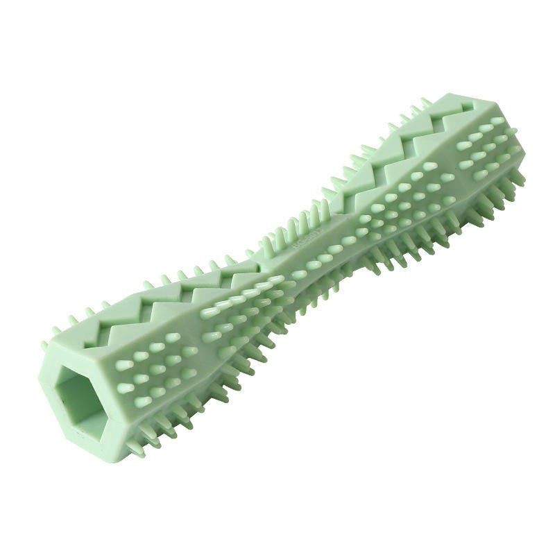 Durable Soft Rubber Dog Toothbrush Chew Toy Stick