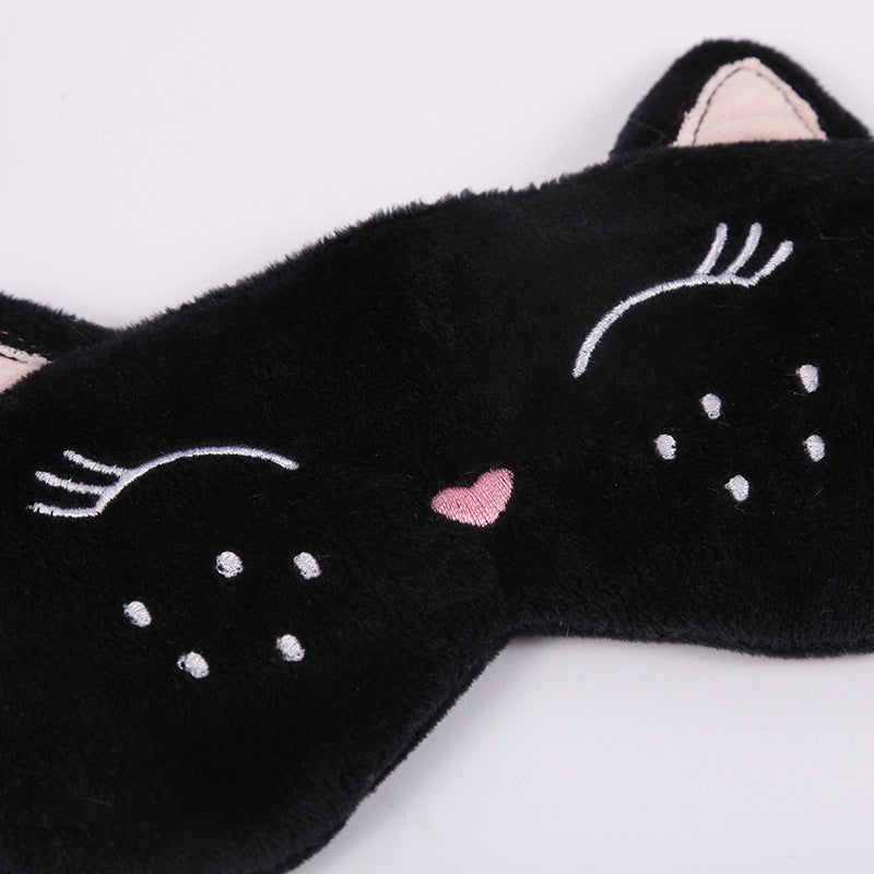 Cat Eyelash Sleep Mask Travel Light Blocking