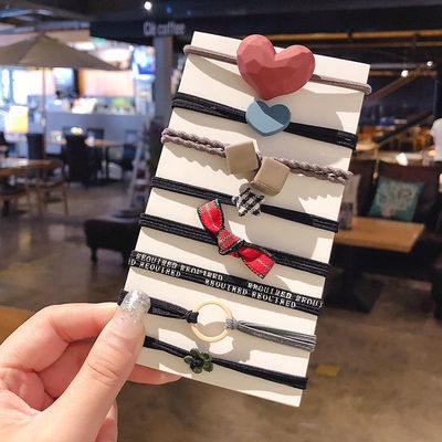 8-Piece Heart-Shaped Hair Tie Set