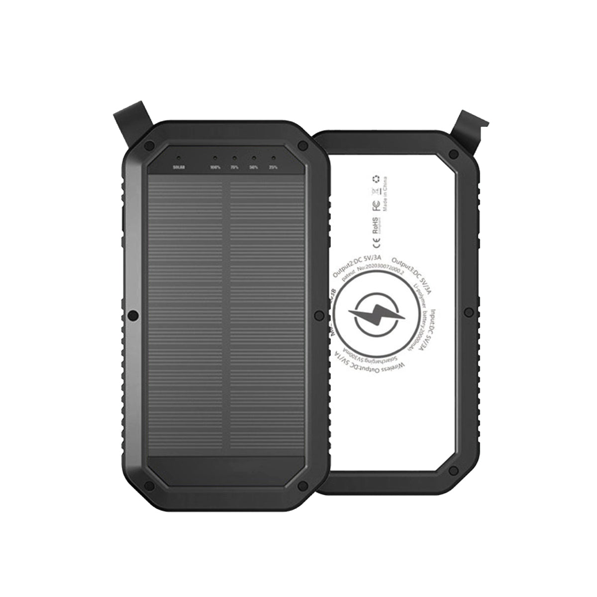 Sun Chaser Mini Solar Wireless Charger with LED Flood Light