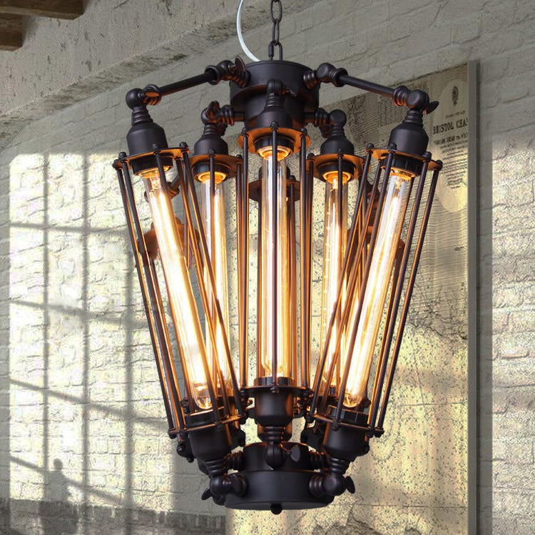 Eight-Head Branch Pendant Light, Loft Style