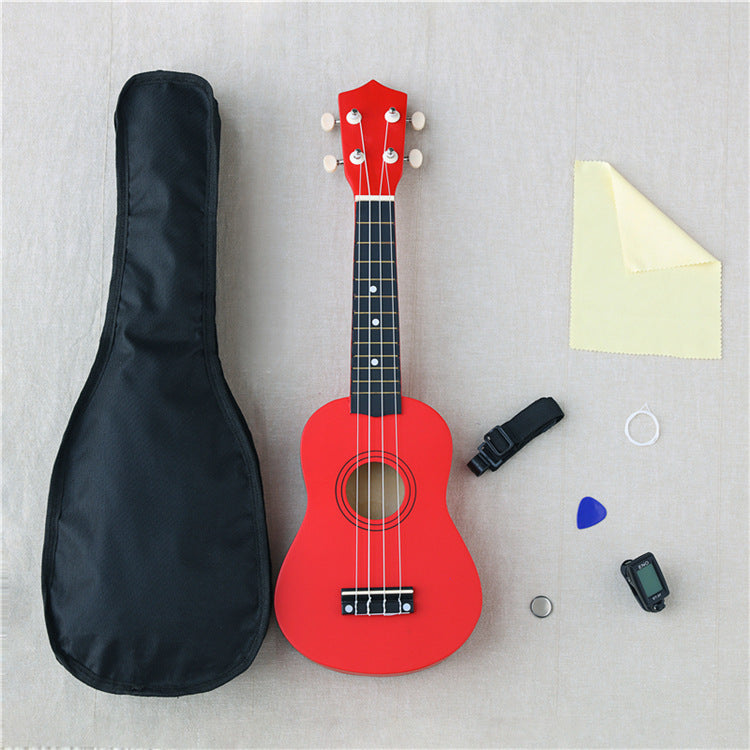 21-Inch Wooden Ukulele Acoustic Instrument