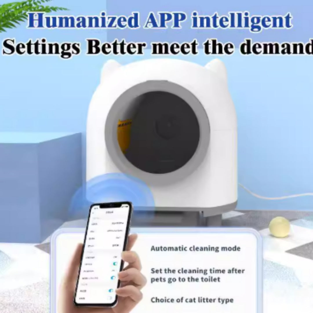 Automatic Enclosed Self-Cleaning Cat Litter Box