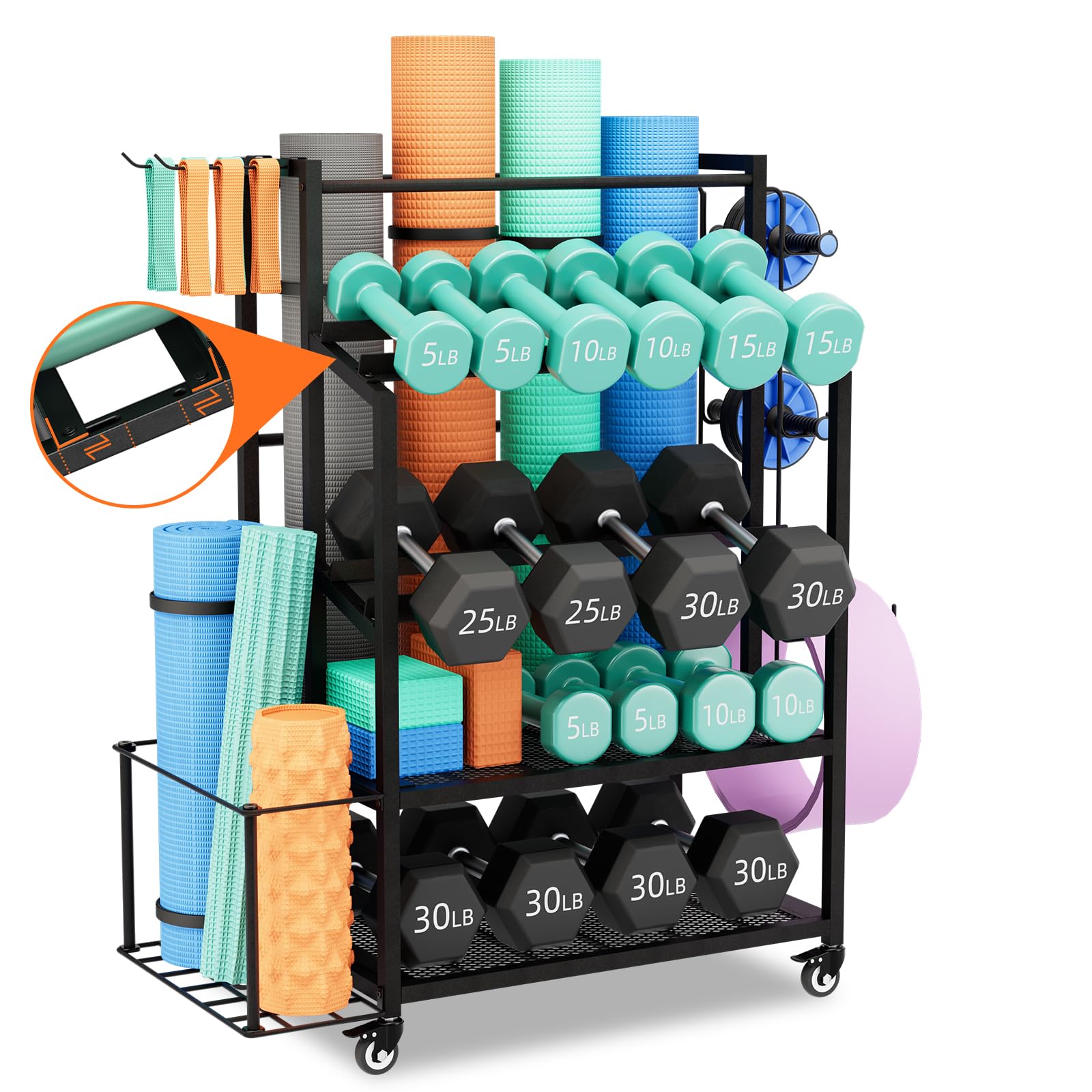 Heavy-Duty Dumbbell Storage Rack