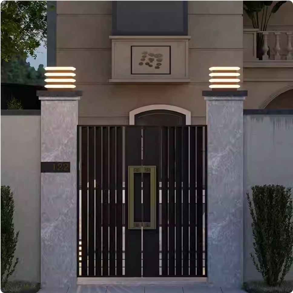 Solar Waterproof Wall Pillar Lamp