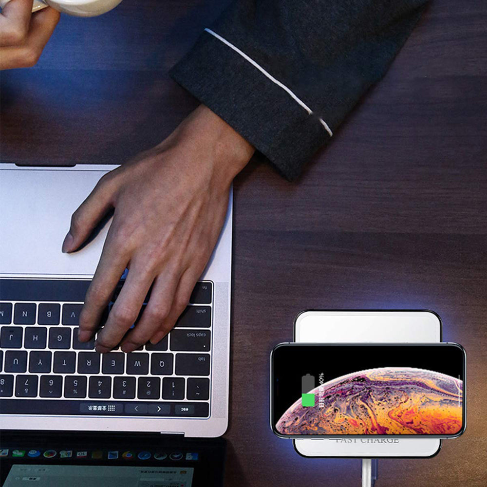 10W Fast Qi Wireless Charging Pad with Night Light
