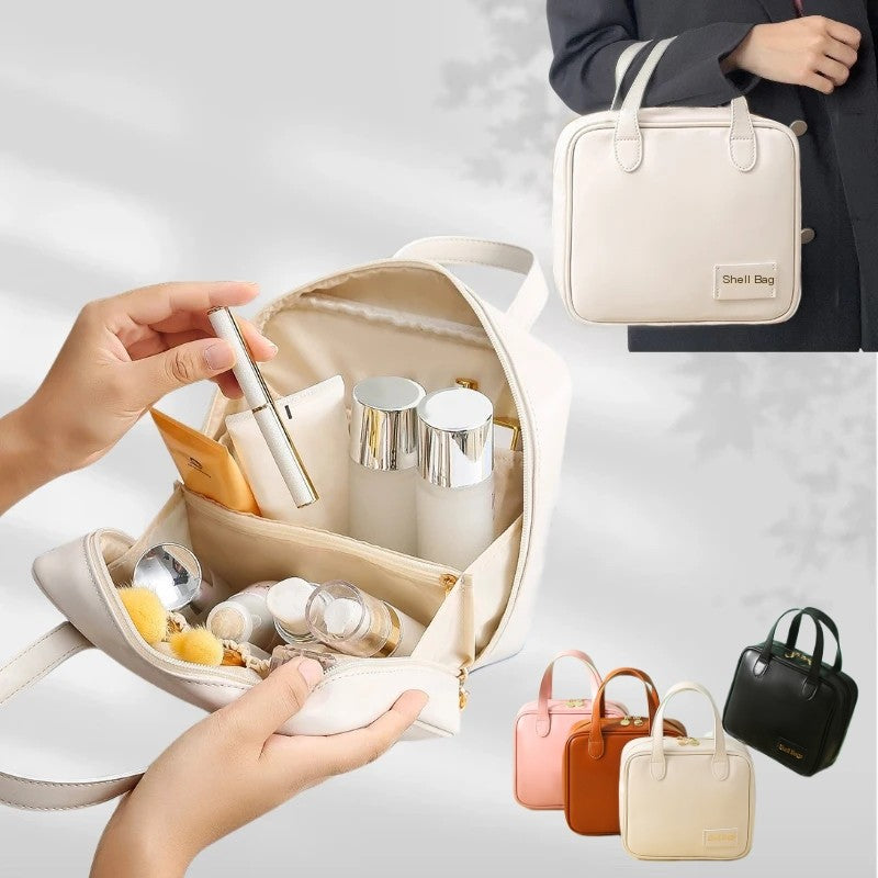 Large Capacity PU Travel Makeup Organizer Pouch